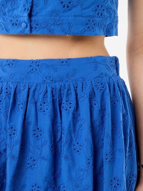 Lange rok met Engels borduurwerk - Kiabi