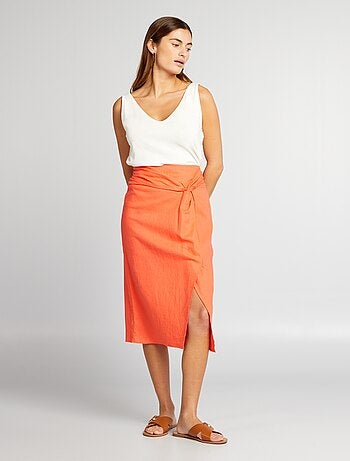 Oranje discount rok dames