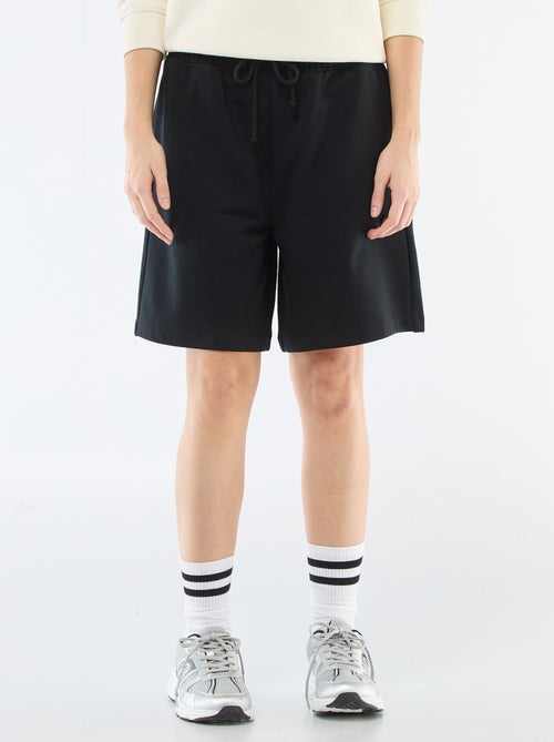 Lange short van french terry - Kiabi