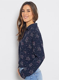 Lange soepele, gebloemde blouse - Kiabi