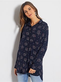 Lange soepele, gebloemde blouse - Kiabi