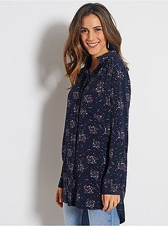Lange soepele, gebloemde blouse - Kiabi