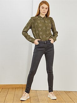 Lange soepele, gebloemde blouse - Kiabi