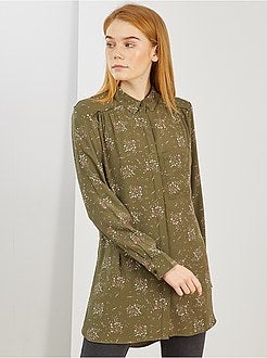 Lange soepele, gebloemde blouse - Kiabi
