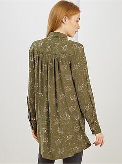 Lange soepele, gebloemde blouse - Kiabi