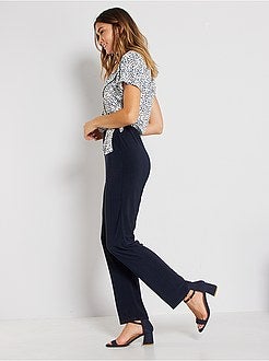 Lange soepele jumpsuit - Kiabi