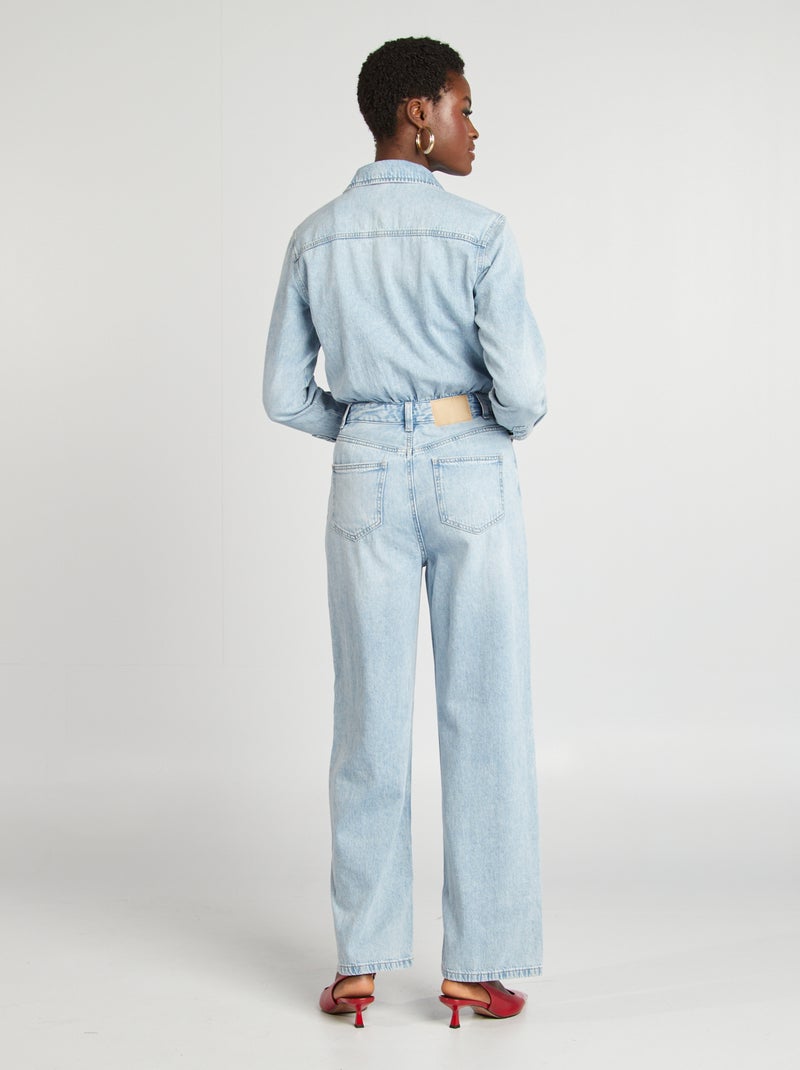 Lange spijkerjumpsuit BLAUW - Kiabi