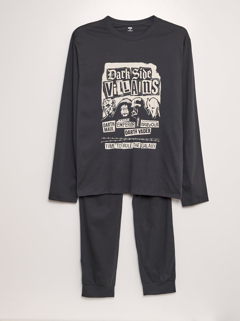 Lange Star Wars-pyjama ZWART - Kiabi