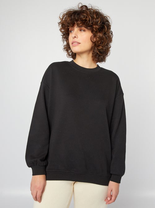 Lange sweater van lichte joggingstof - Kiabi