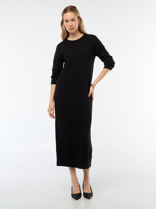 Lange trui-jurk met lange mouw - Kiabi