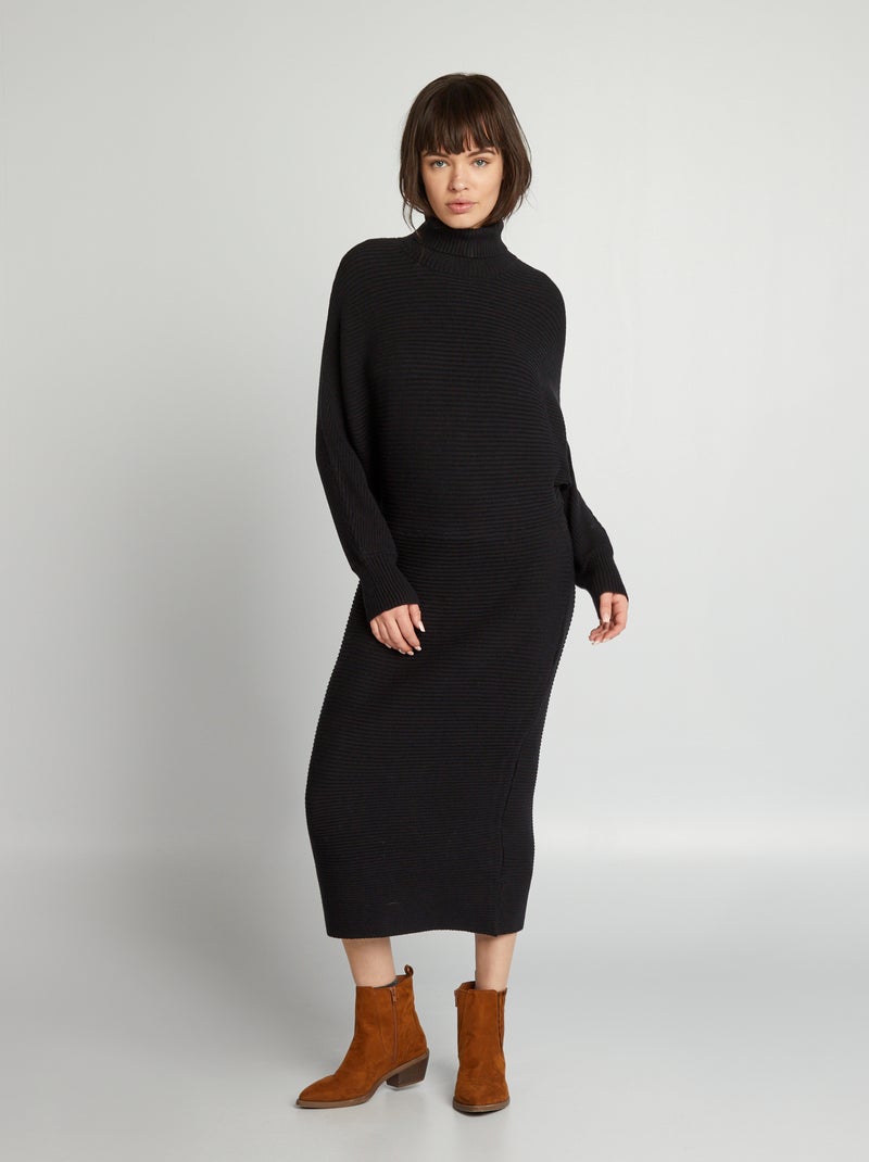 Dress Sweater Jurk Lang Maxi Dress Zwarte Strapless Jurk Strapless