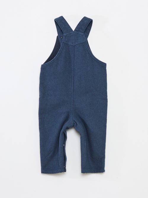 Lange tuinbroek van twill met borstzak - Kiabi