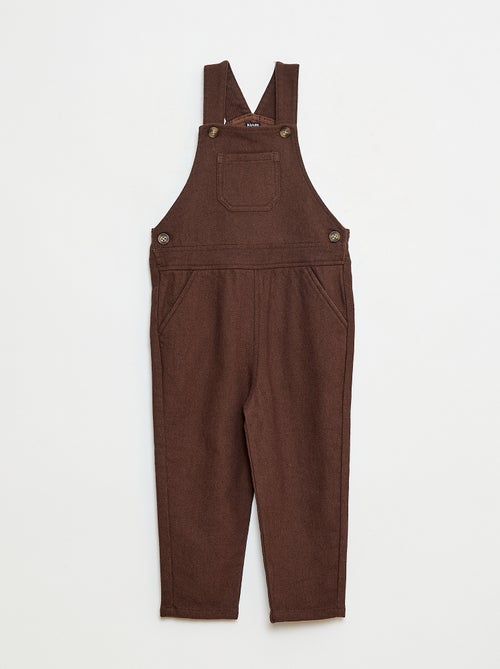 Lange tuinbroek van twill met borstzak - Kiabi