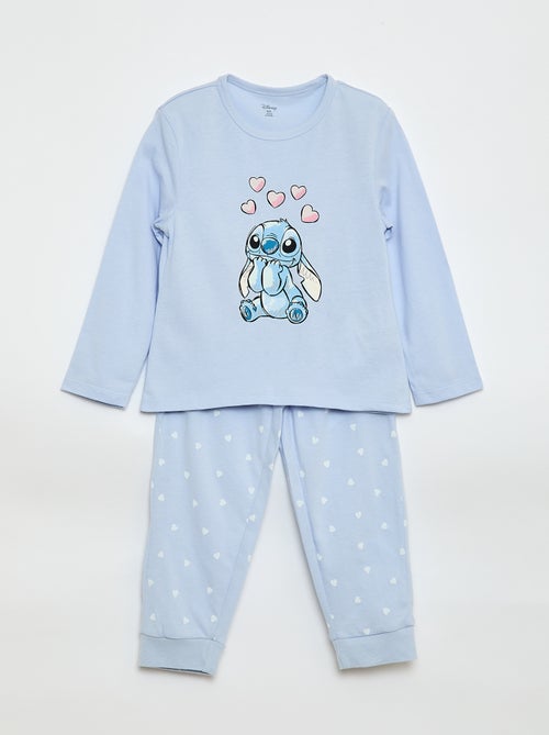 Lange, tweedelige Disney-pyjama met Stitch-print - 2-delig - Kiabi