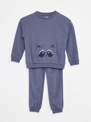 Lange, tweedelige pyjama met T-shirt + broek - 2-delig