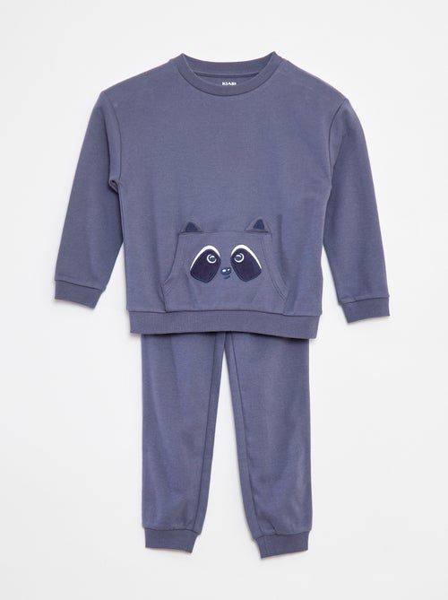 Lange, tweedelige pyjama met T-shirt + broek - 2-delig - Kiabi