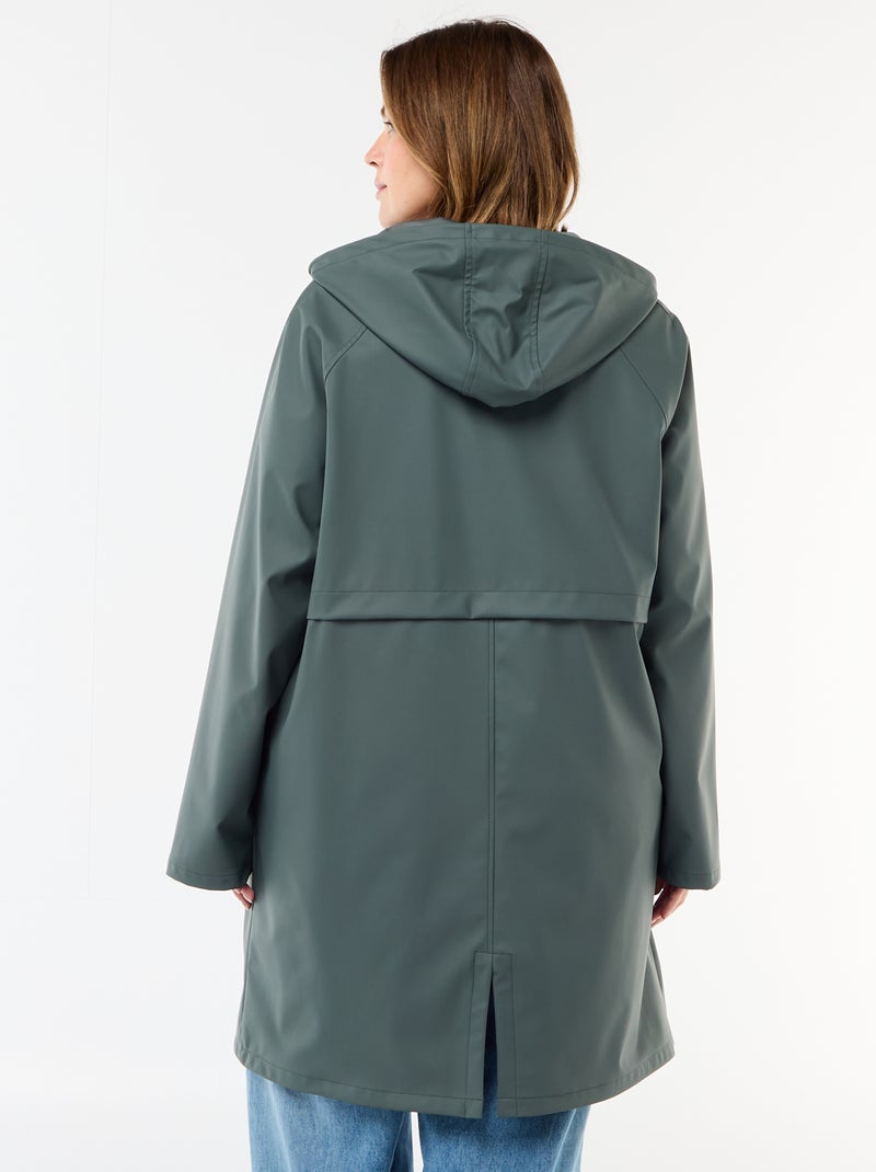 Lange waterafstotende parka Kaki - Kiabi