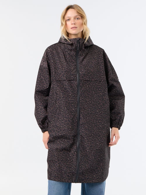 Lange waterafstotende parka met capuchon - Kiabi