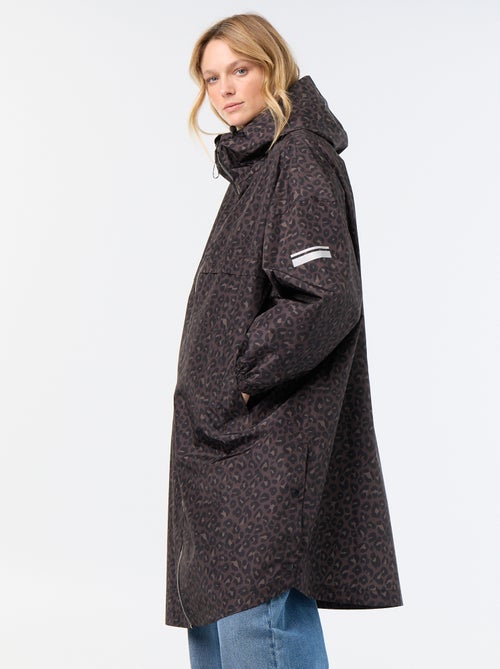 Lange waterafstotende parka met capuchon - Kiabi