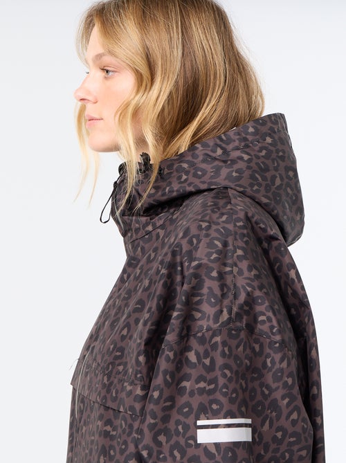 Lange waterafstotende parka met capuchon - Kiabi