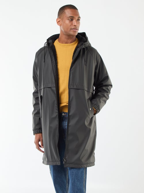 Lange, waterafstotende parka met capuchon en warme voering - Kiabi