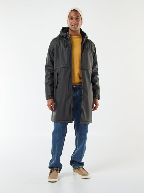 Lange, waterafstotende parka met capuchon en warme voering - Kiabi