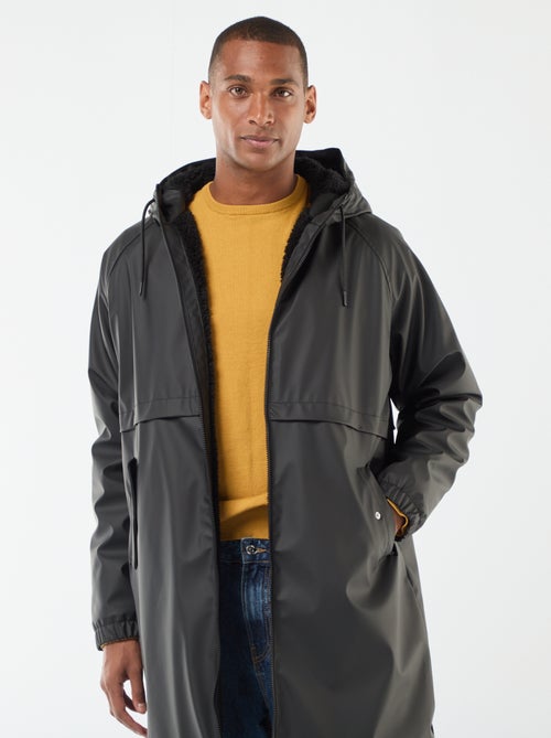 Lange, waterafstotende parka met capuchon en warme voering - Kiabi