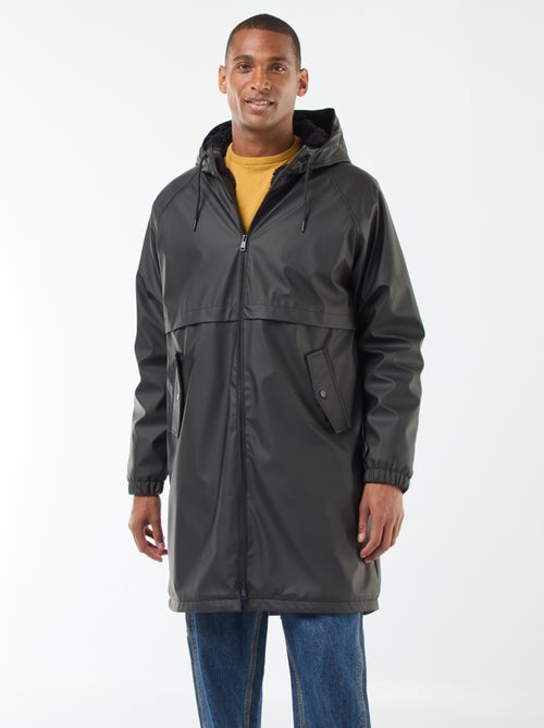 Lange, waterafstotende parka met capuchon en warme voering - Kiabi