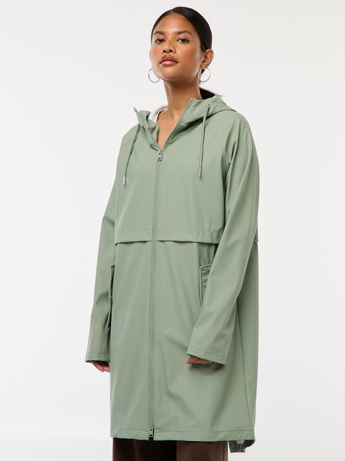 Lange, waterafstotende parka met capuchon - Kiabi