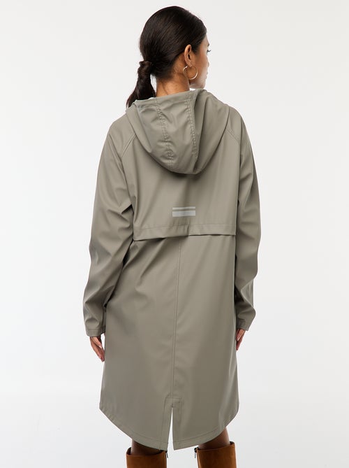 Lange, waterafstotende parka met capuchon - Kiabi