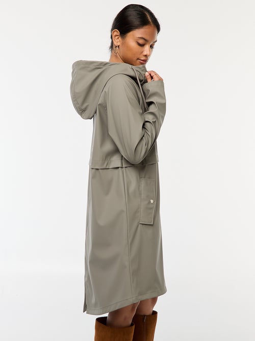 Lange, waterafstotende parka met capuchon - Kiabi