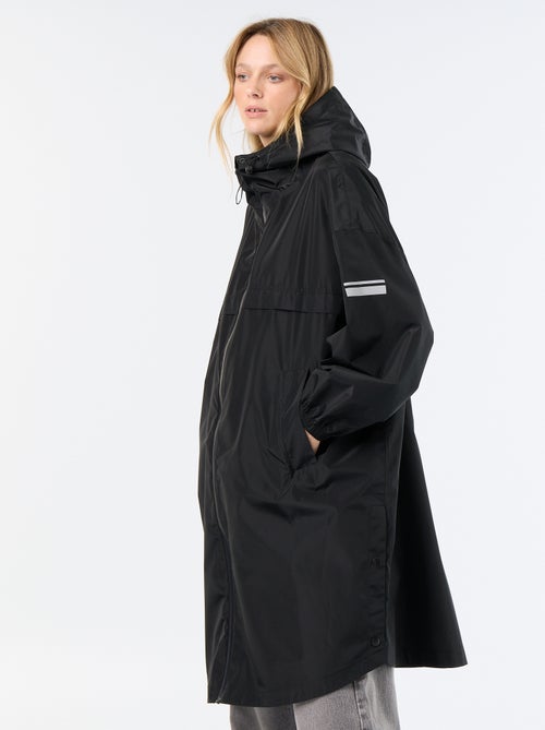 Lange waterafstotende parka met capuchon - Kiabi