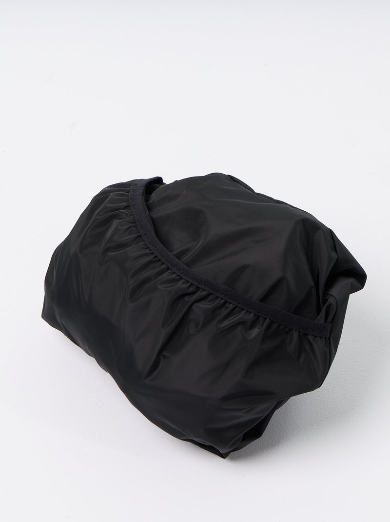 Lange waterafstotende parka met capuchon Zwart - Kiabi
