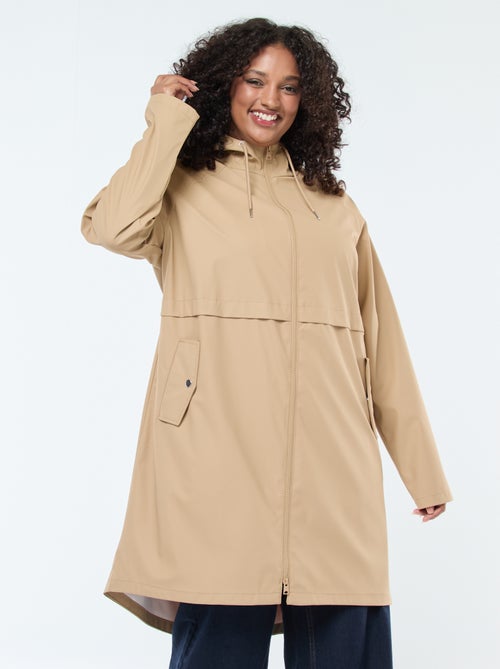 Lange, waterafstotende parka met reflecterende details - Kiabi