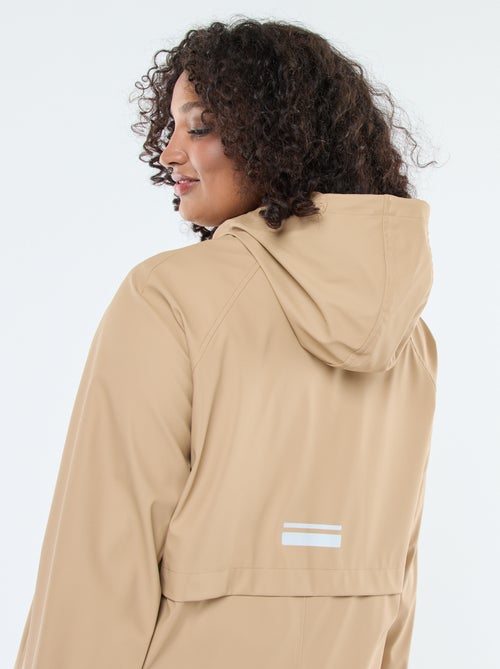 Lange, waterafstotende parka met reflecterende details - Kiabi