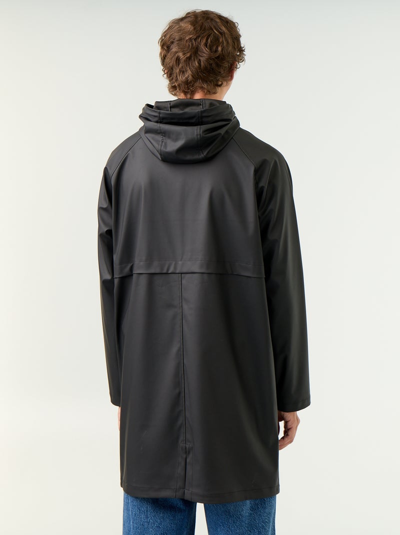 Lange waterafstotende parka Zwart - Kiabi
