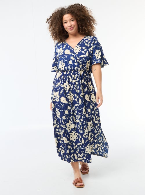 Lange wikkeljurk - Kiabi