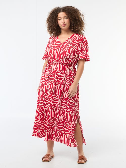 Lange wikkeljurk - Kiabi