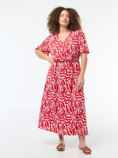 Lange wikkeljurk - Kiabi