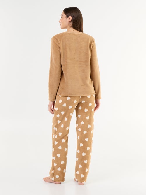 Lange 'Winnie' pyjama van Disney van fleece - 2-delig - Kiabi
