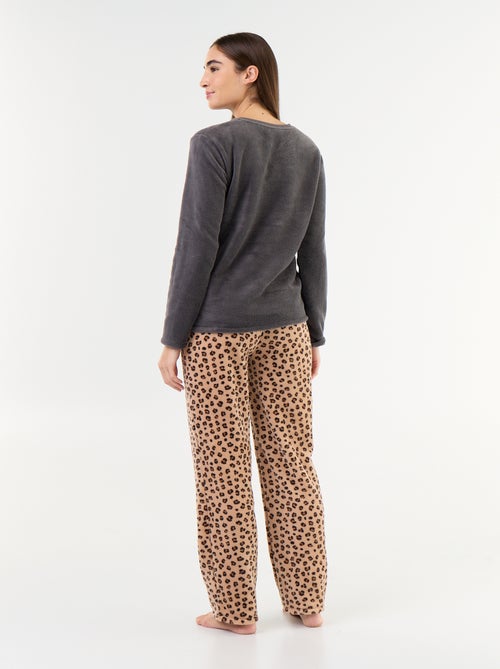 Lange 'Winnie' pyjama van Disney van fleece - 2-delig - Kiabi