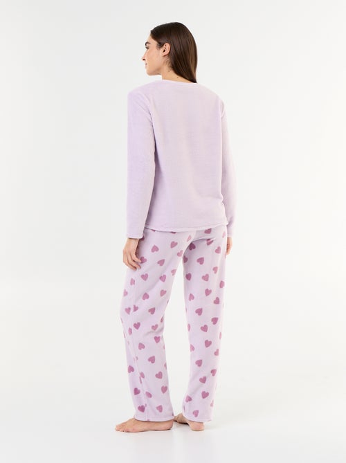 Lange 'Winnie' pyjama van Disney van fleece - 2-delig - Kiabi
