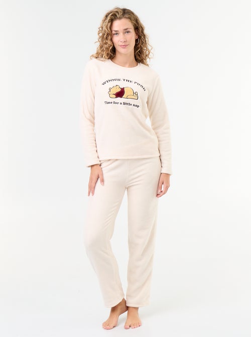 Lange 'Winnie' pyjama van Disney van fleece - 2-delig - Kiabi
