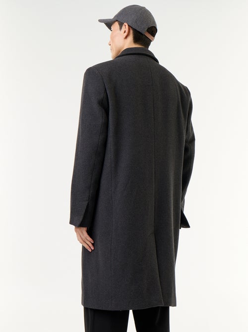 Lange wollookjas - Kiabi