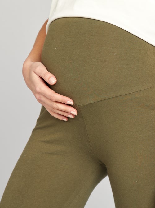 Lange zwangerschapslegging van effen jersey - Kiabi