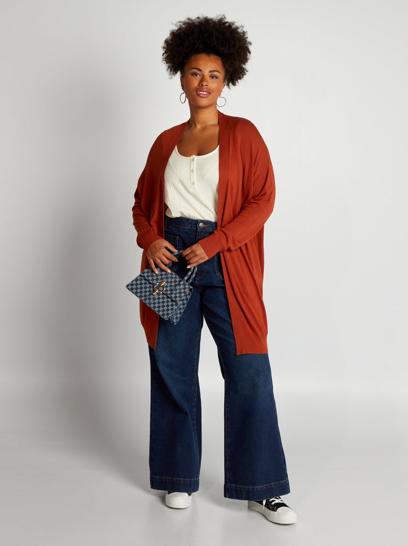 Langer, open vest BRUIN - Kiabi