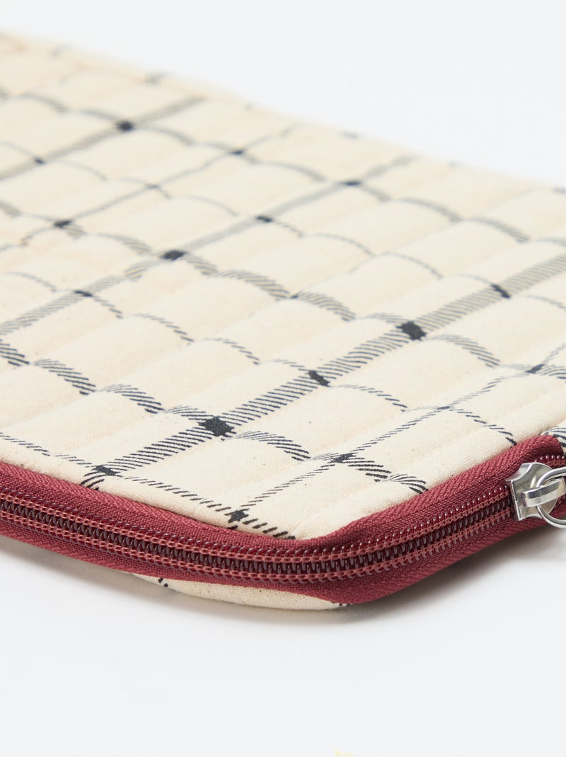 Laptop- of tablethoes - 11 inch Biege - Kiabi