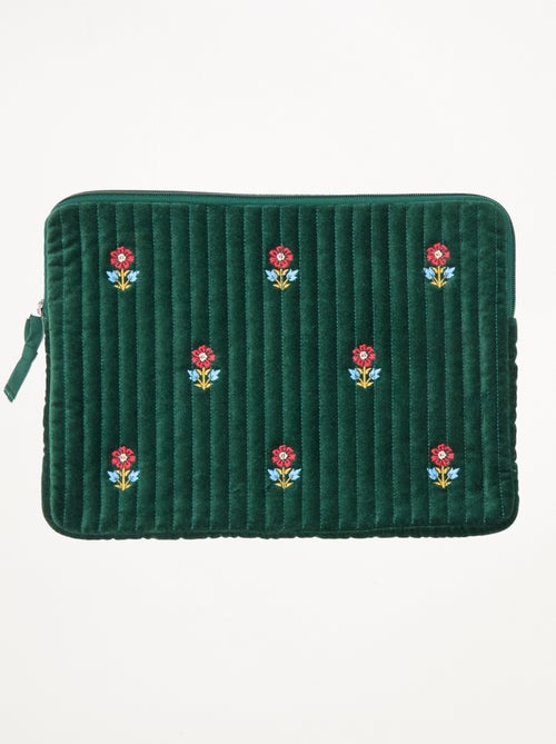 Laptophoes van katoenvelours | Kiabi & Catherine Painvin - Kiabi