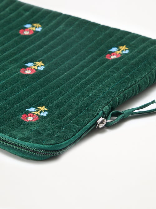 Laptophoes van katoenvelours | Kiabi & Catherine Painvin - Kiabi