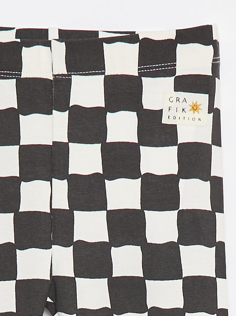 Legging met fantaisieprint - Grafik Edition Grijs - Kiabi